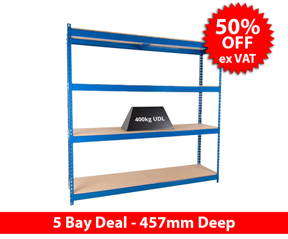 Wide bay shelving deal 1 details