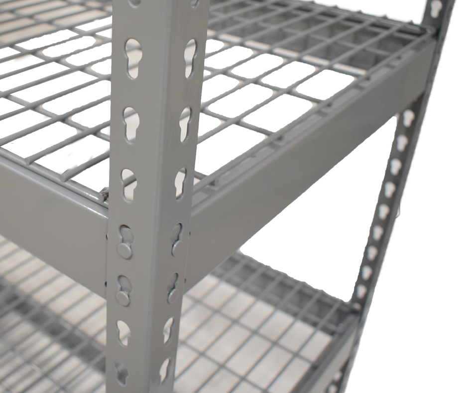 mesh shelving close up